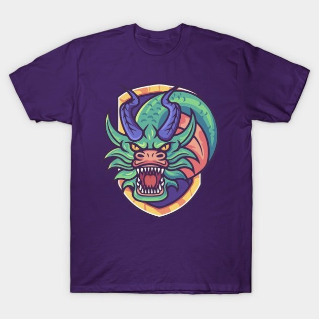 dragon face T-Shirt by Spring Moon